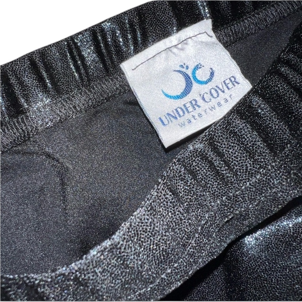 NEW pink Black Swim Top Skirt sparkly rashguard undercover waterwear set L large - Picture 10 of 10